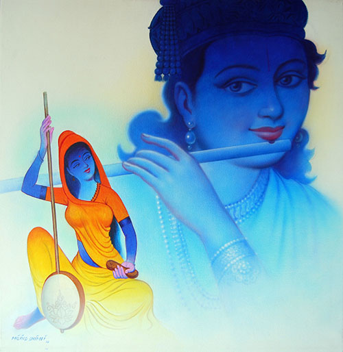 Meera and Krishna